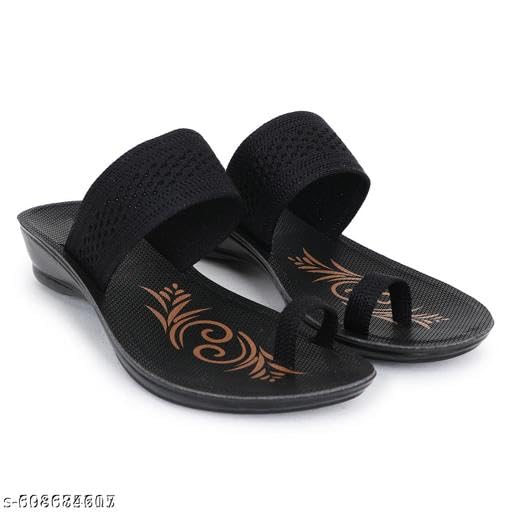 Image of Women's Stylish Solid Colour Flip Flop Slippers Comfortable,Lightweight,Versatile Styling Sl378
