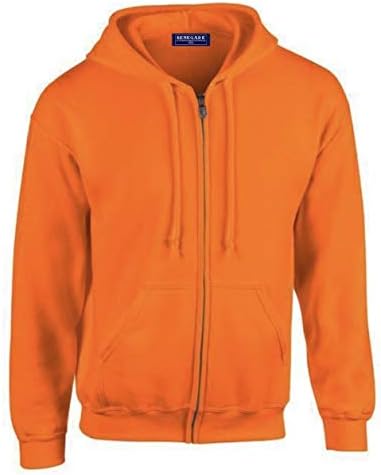 orange zip up
