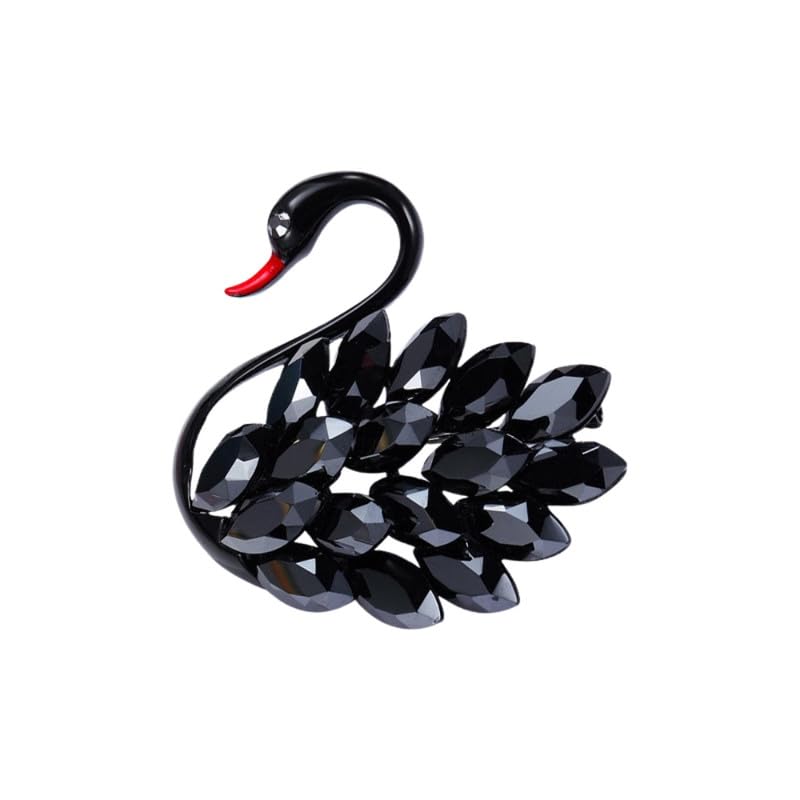 carl vinson Crystal Brooch for WomenCorsage Pin for Coat & Cardigan | Black-picture-37