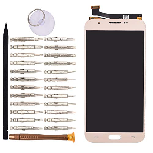 Image of LCD Screen Display with Digitizer Touch Panel Without Bezel Frame for Samsung Galaxy J7 V J727V J727P(Golden)