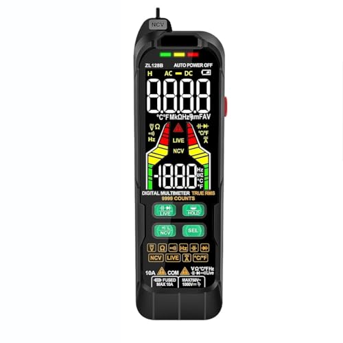 デジタルマルチメーター 電圧充電電流電流計 LCD NCV 周波数温度 ファイアワイヤー認識マルチメーター