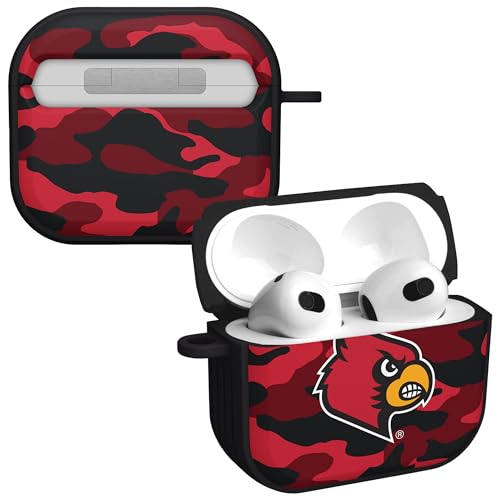 AFFINITY BANDS Louisville Cardinals Camo HDX Case Cover Compatible with Apple AirPods Generation 3