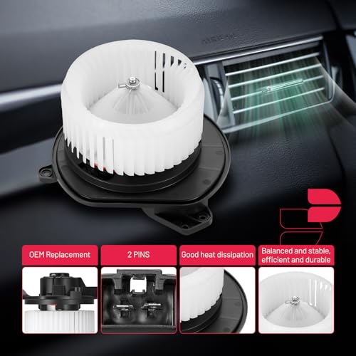 Image of BDFHYK AC Heater Blower Motor Fan 700217 Compatible with Ford 2008-2011 Focus L4 L5 2.0L Front with Fan Cage,HVAC Blower Motor Assembly Replacement for 75754 75845 PM9202 PM9371 9S4Z-19805-A