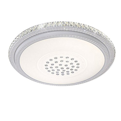 YESDA Diseño Notable LED Lámpara de techo redondo cristal deckenleuchte Salón Star Light de efecto De La Lámpara Ahorro De Energía De Luz De (Blanco-72W Blanco Frío)