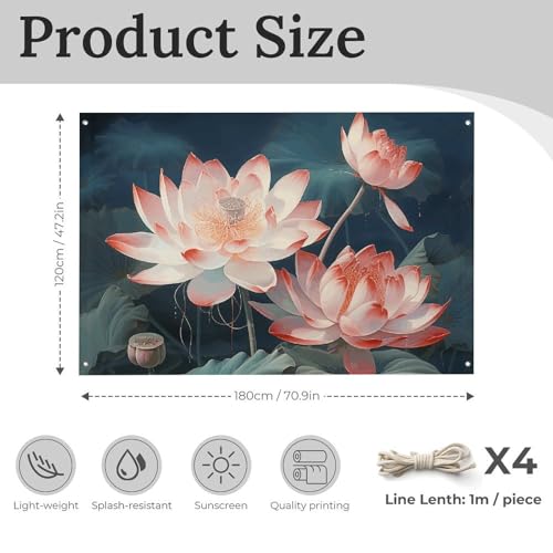 Drapeau libellule et fleur 119x177 cm en polyester avec 4 œillets - 2