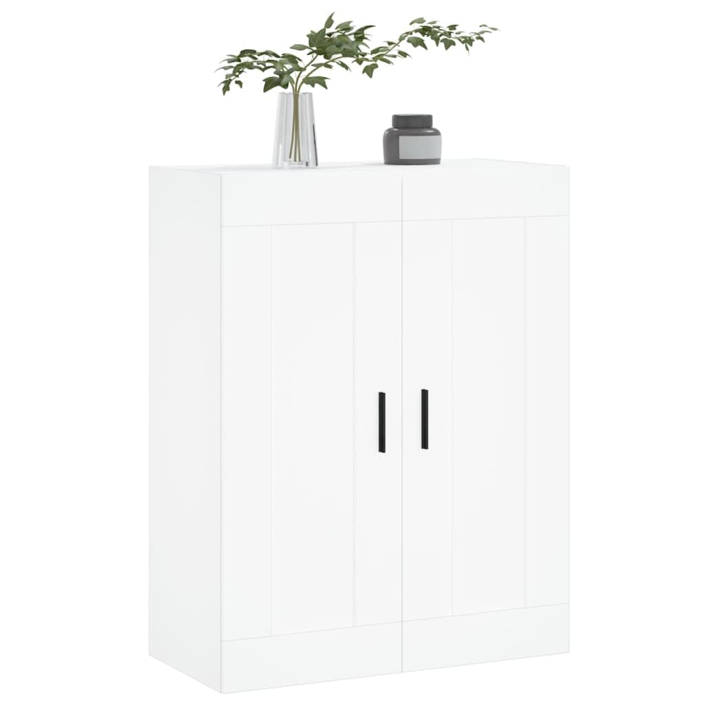 Armario de pared blanco 69,5 x 34 x 90 cm, material de madera, montaje en pared, espacio de almacenamiento versátil para salón, dormitorio, oficina, comedor, pasillo