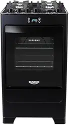 Fogão 4 Bocas Preto com Mesa de Vidro e Timer Digital Dako Supreme Black Glass Bivolt