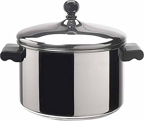 BebLP Classic Stainless Steel Covered Saucepan Stainless steel pots Cooking pot Sauce pan Pots Stainless steel cookware Ceramic cookware Sauce pans for stove top Stainless steel pans Cooking pots