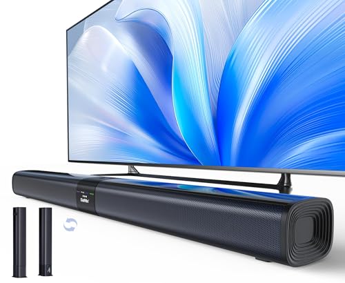 Saiyin Sound Bar for Smart TV, 100W Soundbar with Crystal-Clear Vocals and Bluetooth...