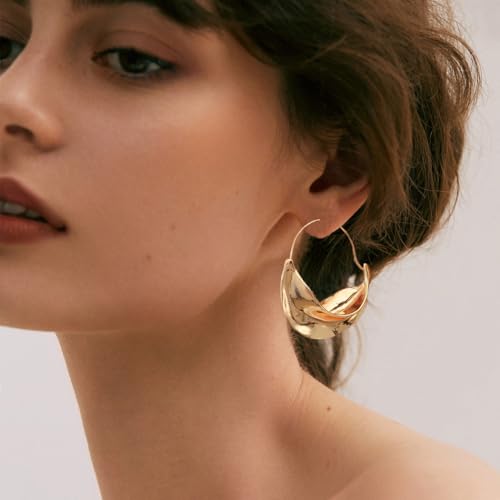 Gold Earrings Chunky Earrings Irregular Earrings Drop Earrings Fulani Statement Earrings for Women2