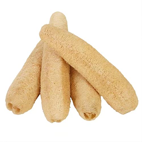 Ainior Natural Organic Loofah Sponge, Bath Body Scrubbers Loofa for Men and Women, Exfoliating Body Back Scrubber,Shower Loofah，wash Dishes, wash Cups