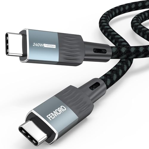 Thunderbolt 3 Cable 6ft, 40Gbps Data Transfer 100W PD Fast Charging 5K@60Hz Active Cord for TB3 Dock MacBook Air MacBook Pro iMac Mac Mini/Pro Studio Display iPad Pro iPhone