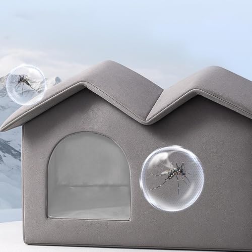 Maison pour chaton confortable : abri amovible contre les courants d'air