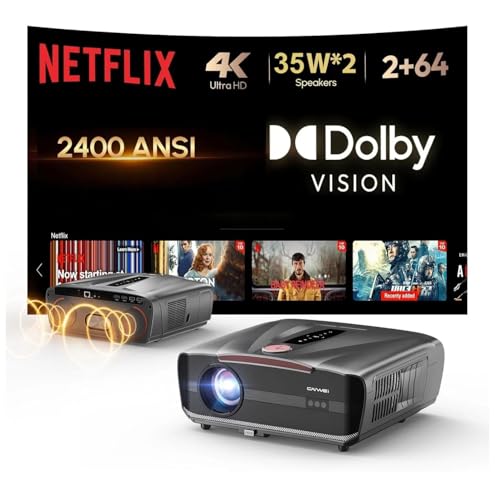 2026 New 4K Ultra Projector Daylight [2400 ANSI...