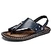 NUGKPRT ciabatte infradito,Sandali Scarpe estive da uomo Slip On Beach Sandali da gladiatore in pelle da uomo Sandali da uomo Casual Outdoor 43 Blu navy