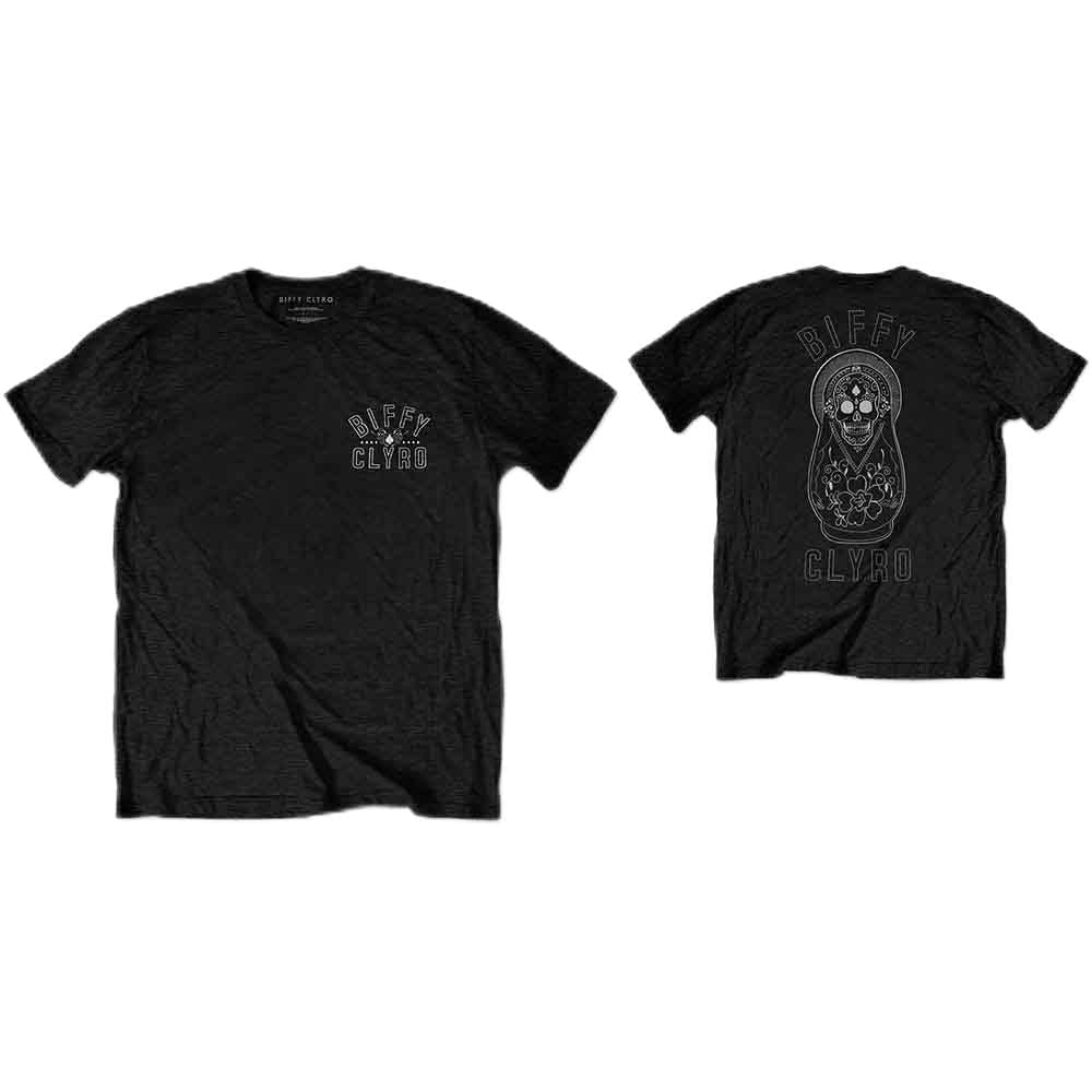 Rock Off Officially Licensed Products Men's Black Biffy Clyro Dolls Official Tee T-Shirt Unisex (Large)