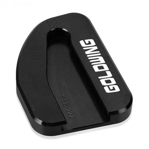 に適合するホンダ GL1800 用 オートバイキックスタンドパッド に適合するGoldwing 1800 F6B 2002-2017 サイドスタンドプレート エンラージャー サポートエクステンション 補助(Black D)