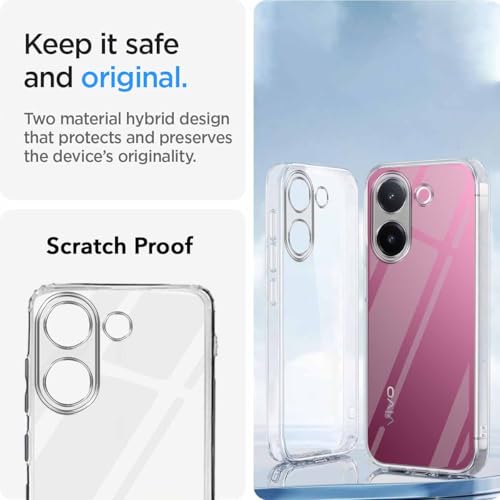 Image of Jkobi Vivo V60e (Clear Shockproof Case with Camera Protection | Soft and Flexible | Transparent)