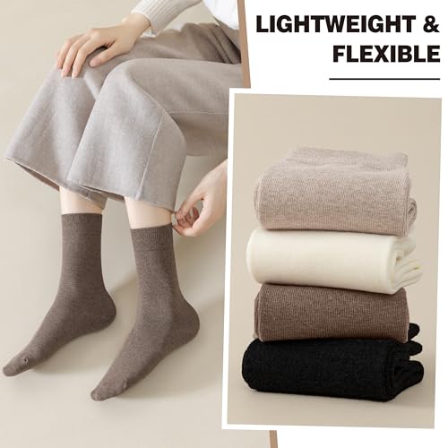 Womens Ankle Running Socks Athletic Hiking Low Cut Cotton Sport Socks for Sneakers 5 Pairs for US Size 6-10 (Black/Grey/Khaki/Beige)4