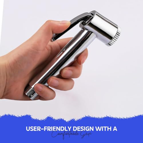 Image of Amazon Basics Health Faucet Gun Only - Premium ABS Plastic Jet Spray for Toilet | Durable Bathroom Bidet Spray Head Pack of 1