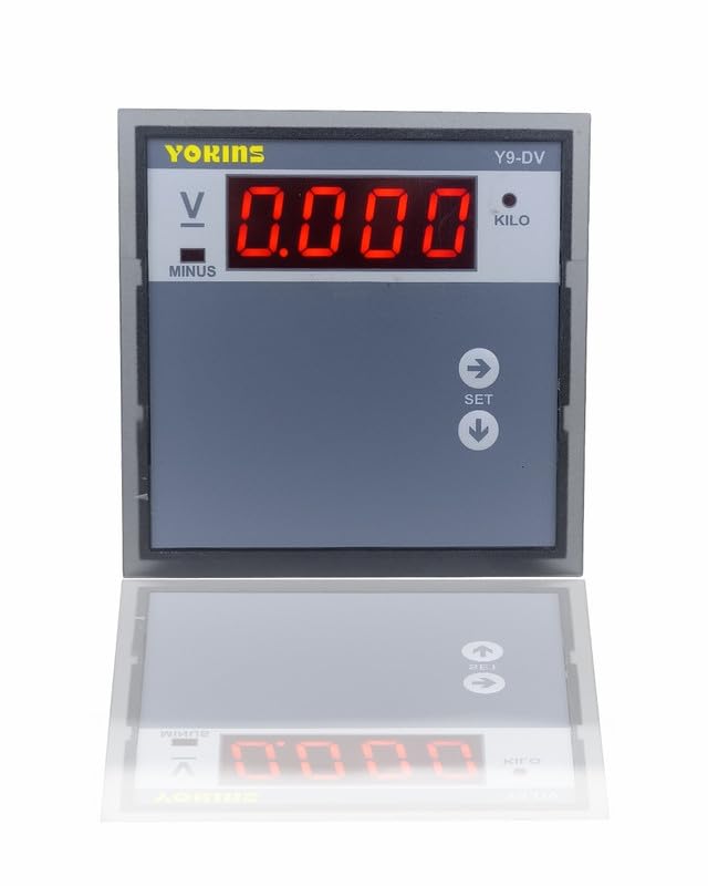 Yokins Y9-DV Digital DC Voltmeter 0-200V DC, for DC Voltage measurement, comes with One year Warranty (Size 96x96mm)-image-5