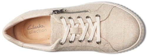 Image of Clarks Women's Caroline Echo Canvas Side Zip Fashion Sneaker