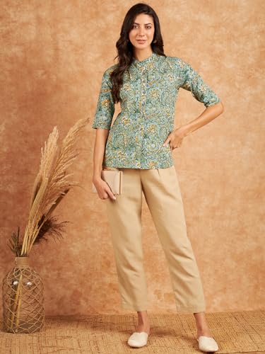 Image of Modeve Women Cotton Top for Summer