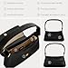 Time Resistance Leather Handbag - Full-Grain Leather Purse for Women - Shoulder Bag Made in Italy (Black)