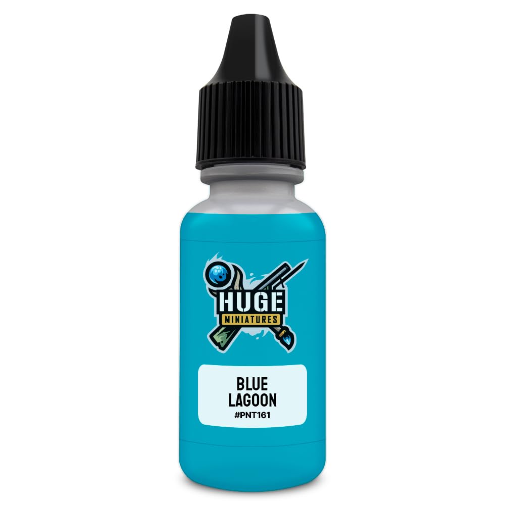 Acrylic Paint, Blue Lagoon Model Paint Miniature Scale Modeling Color – 17ml Dropper Bottle