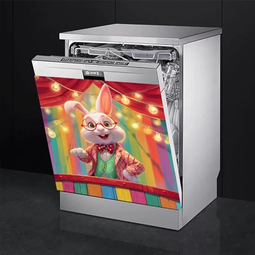 Image of BVBOX Dishwasher Magnet Cover 23 inchx26 inch, Reusable Magnetic Refrigerator Covers, Decorative Magnets Cover Fridge Door Skin Panel Stickers for Home Kitchen Appliance