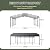 BETISEF 20x20 FT Metal Heavy Duty Carport, Car Ports Canopy with Reinforced Frame and All Weather Protection Galvanized Steel, Garage Shelter kit for Boat, Car, Tractor and Truck