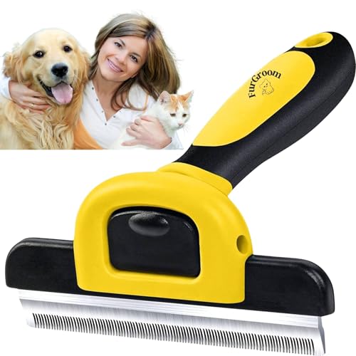 Furgroom Deshedding Tool for Dogs and Cats - Reduces Shedding by Up to 95% in Less Than 10 Minutes—best Choice for Grooming and Deshedding Your Lovely Pets. Dog Brush Cat brush