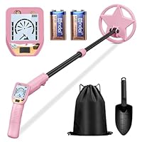 Metal Detector for Kids, Lightweight & Adjustable 24.5\u201D-33.5\u201D Kids Metal Detector with 6.5