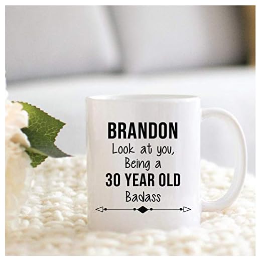 Personlig present till 30-årsdagen till honom, personlig 30-års födelsedagspresent till vän, son, bror, kollega, pappa, man