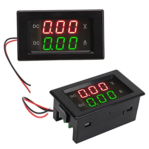 Voltímetro amperímetro digital de alta precisión con pantalla impermeable dual LED 5