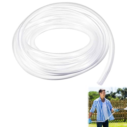 Tuyau de Pression Transparent,Tube Flexible,Adapté à un Usage Alimentaire,Tuyau en PVC Flexible,2 Mètre Transparent,PVC Tube de Pression,2M