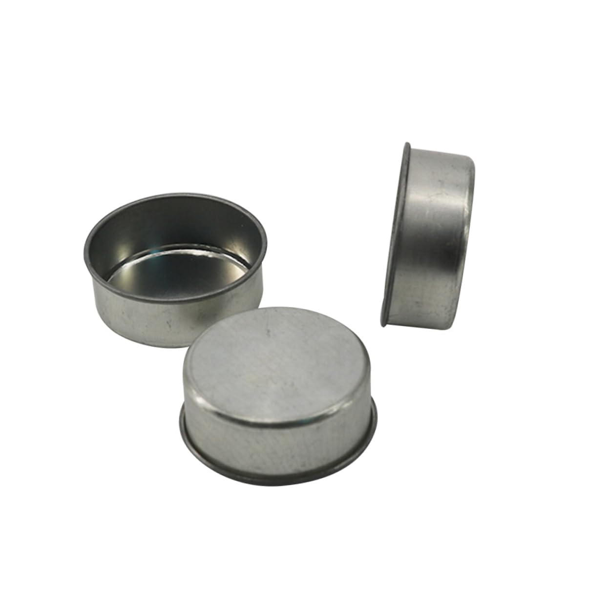 Angoily 10 Pcs Tealight Candle Tins DIY Jars Galvanized Iron Storage Tins for Candle Making Beauty Products