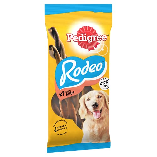 Pedigree Rodeo Dog Treats with Beef 123 g (Pack of 1)