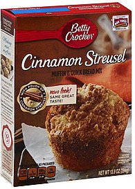 Betty Crocker Premium Muffin & Quick Bread Mix, Cinnamon Streusel, 13.9-Ounce Boxes (Pack Of 4) #TOP2