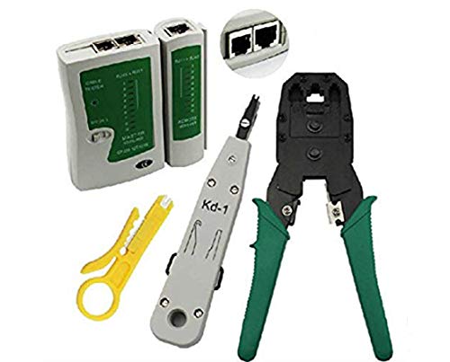 Image of DIY Crafts Pack Of 4 Pcs, Design No # 1, LAN Ethernet Network Tool Kit Cable Te (Pack Of 4 Pcs, Design No # 1)