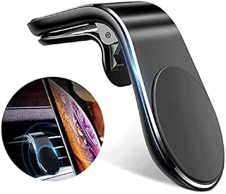 Momoka Car Phone Holder, L Shaped Vent Clip Magnetic Phone Holder, Car Magnetic Holder is Suitable for iPhone, Samsung, Huawei, Etc