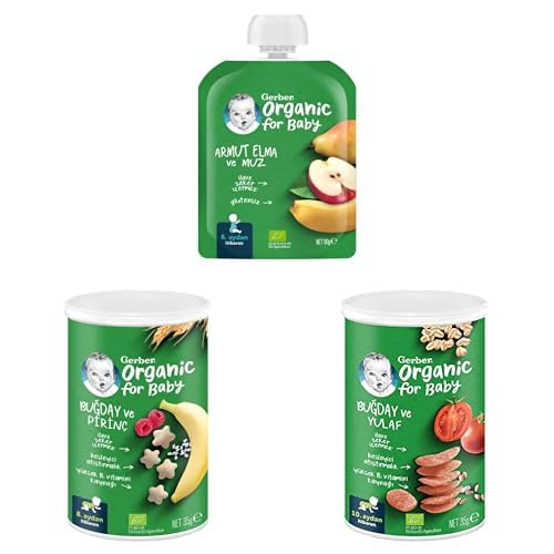 Gerber Organik Bebek Atıştırmalıkları Seti (3x35g/90g)
