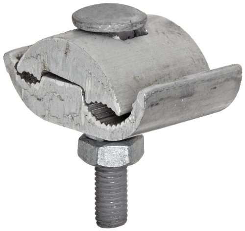 Image of Morris Products 96024 Parallel Groove Clamp, 1 Bolt, Aluminum, 1 /0 - 397.5 CU-AL Main, .373 - .720 inch Wire Diameter Main; 6-1 /0 CU-AL Tap, .162-.417 inch