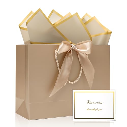 KeerxunBag�I�[���C�������M�t�g�Z�b�g:���{���n���h���A�O���[�e�B���O�J�[�h&�e�B�b�V���y�[�p�[�t���G���K���g�ȃV�����p���M�t�g�o�b�O�A�a�����A�������A��̓��̃v���[���g�o�b�O�A12.6x4.3x9.8�C���`(�V�����p���F)