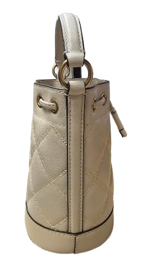 Tory Burch 148249 Willa Brie Ivory Off White With Gold Hardware Quilted Women's Mini Bucket Bag3