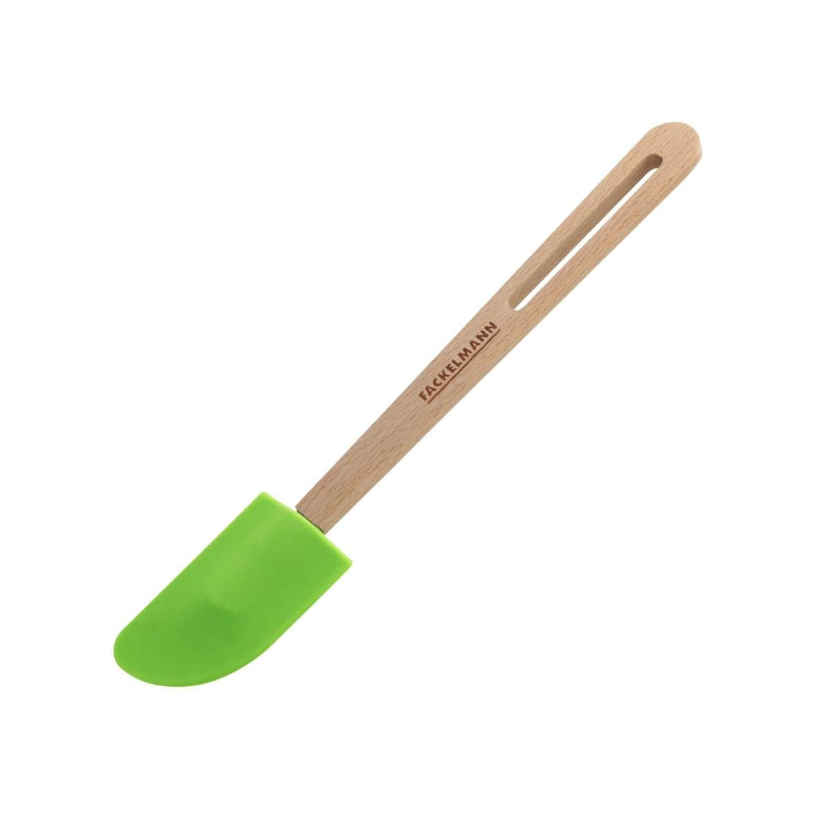 Fackelmann "Fair Beech/Silicone Dough Scraper, Beige/Green, 11.8-Inch