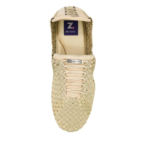 Image of Zee Alexis Women's Danielle Sneakers | Breathable Lightweight Flexible Casual Comfortable Slip-On No-Tie Elastic Laces Woven Shoes