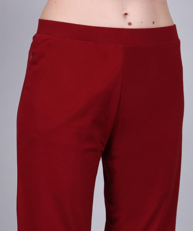 Image of Women's Cotton Light Weight Comfortable, Stretchable, Breathable & Soft Pant Style Jeggings