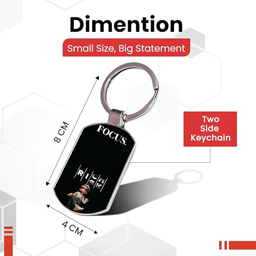 Image of Premium Printed Metal Keychain for Men & Women | High-Definition Artwork Print | Durable Key Ring for Car, Bike, Home & Office Keys | Stylish Decorative Key Holder Gift