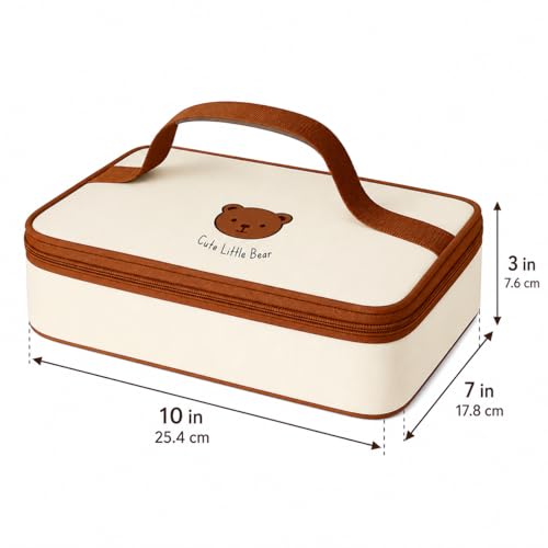 Image of Motka Bento 700 ML Lunch Box 3 Compartments with Insulated Bag | Spoon & Fork Set | Leak Resistant, Food Container for Kids, Adults, School, Office, Travel (Green)
